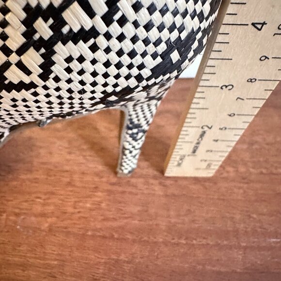 Green Suede & Black Geometric Print Heels – Size 8 - Picture 7 of 7